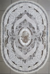 1.5*2.3 3526A L Brown L Brown oval Palmira - фото 13358