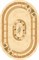 5263 Cream oval